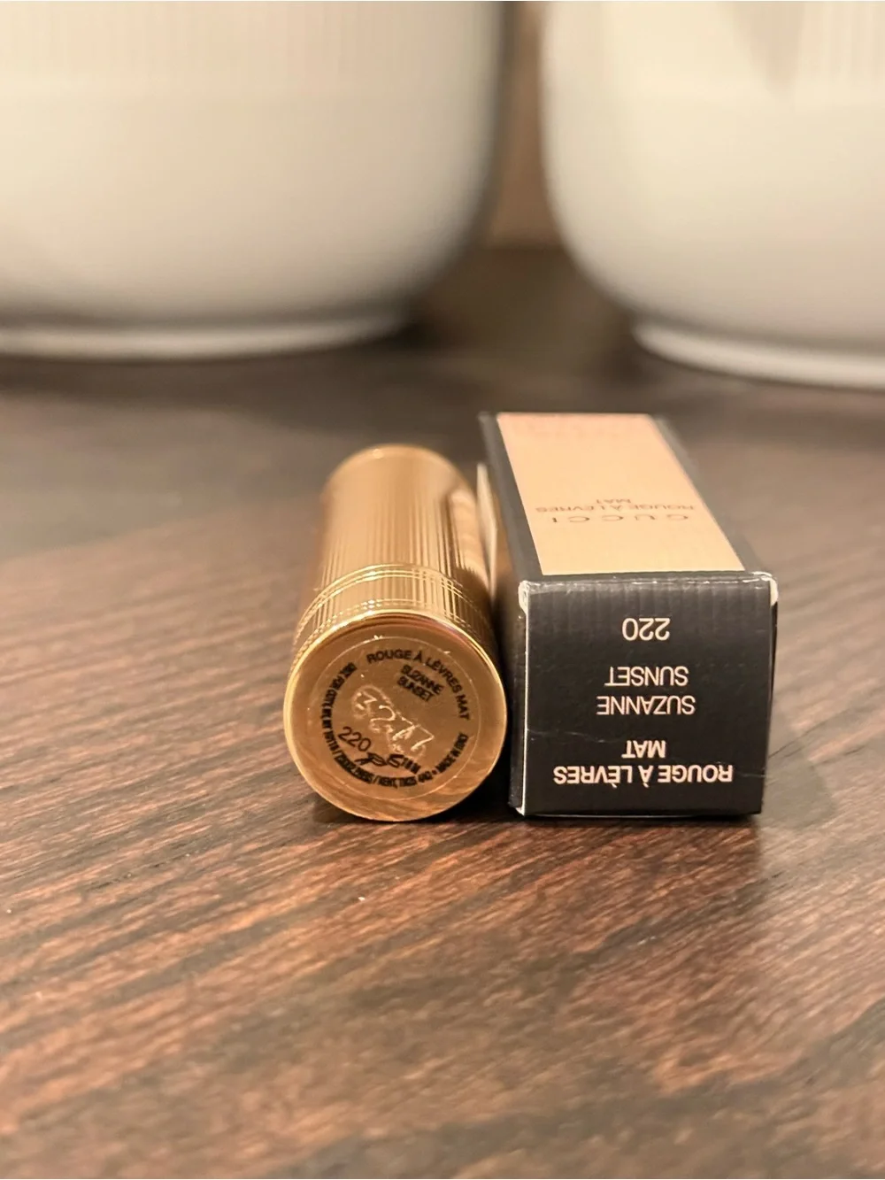 Gucci Rouge À Lèvres Mat Lipstick 220 Suzanne Sunset | NIB✨